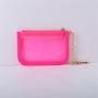 Keymay New Design RTS Stock Custom Logo Durable Girls Cute Waterproof Plastic Card Holder Clear Coin Purse Pvc Wallet Keychain