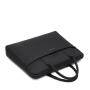 HR157 Wholesale Customized Logo Portable Zipper File Bags Oxford Cloth Black Briefcase for Men Office Data Bag Meeting Package