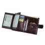 Large Capacity Wallet for Men Genuine Leather RFID Blocking Trifold Stylish Wallet With 2 ID Window Card Holder