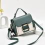 2023 New Fashion Women's Handbag Trend Pu Splicing Soft Handle Women's Car Sewing High-grade Texture Solid Color Shoulder Bag