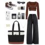 LOVEVOOK Lightweight fits 17 in Work Tote Bag Waterproof HandBag with Luggage Strap School Business Travel Laptop Bag for Women
