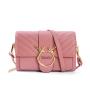 2022 New Fashion Trend Women's Bag Leisure High Texture Pu Deer Lingge Small Square Bag Solid Color Single Shoulder Messenger Ba