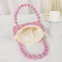 customize Summer Handmade Crystal Beaded Handbag Elegant Acrylic Beads Bag Designer Evening Clutch Purse Women Beach Bag Holiday