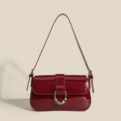 HR258 New Niche Young Ladies Underarm Bag PU Leather Retro Horseshoe Buckle Messenger Bag Luxury Fashion Versatile Shoulder Bag