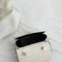 HR284 PU Small Square Bag for Women's New Niche Design Fashionable Handbag Versatile Trend Simple One Shoulder Crossbody Bag