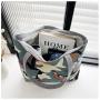 ZR416 New Printed Canvas Bag Wholesale Leisure Women's Fashion Portable Underarm Bag Shopping Bag