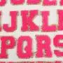 Factory Direct Sale Custom Designer Glitter Large Self Adhesive Bags Chenille Letter Patches