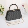 HR683 Women New Designed PU Diamond Brightly Clutch Handbag Fashion Retro Dinner Bag Ladies Luxury Metal Handheld Party Bag