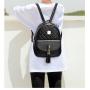 ZF300 PU Three Sets of Double Shoulder Backpack Female Korean Version of The Diamond Tassel College Style Fashion Shoulder Bag