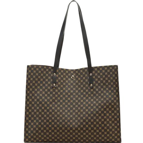 European And American Retro Large Shoulder Bag Tote Bag Pu Hand-carrying Bags for Women