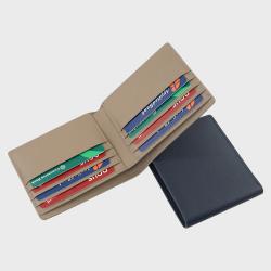 Factory custom lychee pattern men wallet leather card wallet rfid blocking pu men's wallet