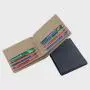 Factory custom lychee pattern men wallet leather card wallet rfid blocking pu men's wallet