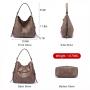 Realer Wholesale PU leather hobo tote bag sets lady shoulder crossbody bag Pocketbook large capacity women purses and handbags
