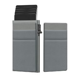 Premium Automatic Pop Up Wallet Aluminum RFID Functional Metal Slim Minimalist Credit Card Holder Minimalist for Front Pocket