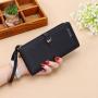 New women's long wallet large capacity ladies wallet 2024 Korean style zipper clutch bag coin purse money clip