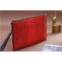 OEM Wholesale Hot Selling Premium High Quality Genuine Snake Leather Designer Clutch Bag Handbags Man Famous Brands Men 2023