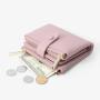 Good Quality Simple Women's Short Wallet Female Purses Card Holder Wallets Soft PU Leather Coin Money Clip Bag Pu Leather Wallet carteras para mujer