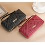 2023 Golden Bowknot Designer Women Bags Square PU Fashion Girl Purses Lady Long Clutch Wallet