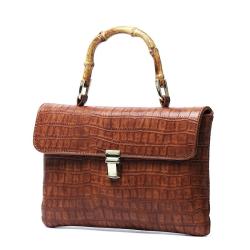 2024 Custom New Arrival Stones Tune Handbag For Women Luxury With Bamboo Handle Design