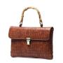 2024 Custom New Arrival Stones Tune Handbag For Women Luxury With Bamboo Handle Design