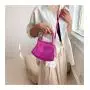 2023 New Shiny Stone Tide Waterproof Handbag Harbor Style Retro Foreign Style Chain One Shoulder Bag Ins Cross Body Bag Fashion