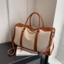 Retro Women's Handheld Canvas Sports and Fitness Capacity Travel Bag