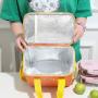 ZR929 Leakproof Insulated Cooler Lunch Tote Bags for Work Bento Box Insulated Messenger Bags Camping Fresh Keeping Handbags