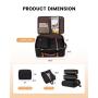 LOVEVOOK TSA Carry On Flight Approved Luggage Backpack 40L Waterproof Weekender Bag with 3 Cubes Travel Backpack for Women Men