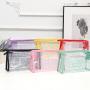 Custom logo travel toiletry makeup bag waterproof pvc transparent clear cosmetic bag