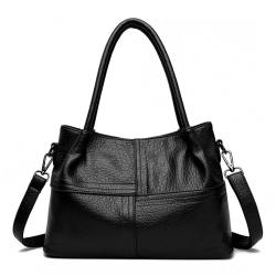 Large capacity single shoulder crossbody commuting tote bag pu leather handbag brown crossbody bags for woman