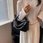 New Arrival Woven Handheld Crossbody Bag Chain Pillow Bags Fashion Ladies Shoulder Bag Pu Leather Handbags For Young Girl