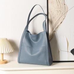 Custom Logo Newest Design Genuine Cowhide Leather Handbags Luxury Casual Fashion Ladies Women Hand Bucket Tote Shoulder Bags