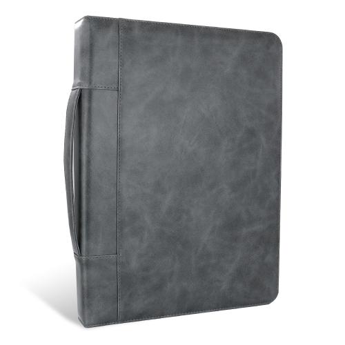 Zippered Padfolio Portfolio Binder Leather Organizer Interview Resume Document Holder Organizer Large Capacity