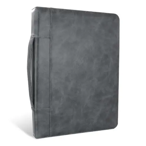Zippered Padfolio Portfolio Binder Leather Organizer Interview Resume Document Holder Organizer Large Capacity