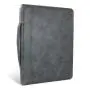 Zippered Padfolio Portfolio Binder Leather Organizer Interview Resume Document Holder Organizer Large Capacity