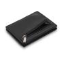 Custom men rfid blocking pu leather magic wallet front pocket magic wallet with zipper coin pocket