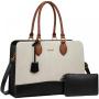 LOVEVOOK 15.6 17 inch Large Laptop Tote Bags For Ladies Waterproof Leather Business Work Briefcase Office Women Handbags Purse
