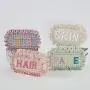 Keymay RTS Low MOQ S M L XL 5 Colors Gingham Plaid Ruffle Pouch Girls Portable Pouch Makeup Organizer Bag Cosmetic Storage Bag