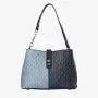 Susen Chrisbella Africa new design cross body bag contrast color PU leather bucket shoulder bag custom women's shoulder bags