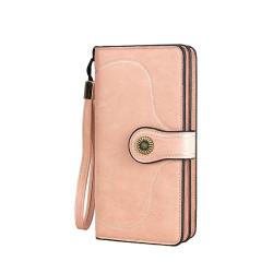 Custom Vegan Leather Coin Purse Long Designer Women Wallet Direct Factory Oil Wax Multi Card Wallets
