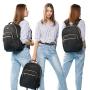 LOVEVOOK Waterproof 15.6 inch student school quilted bags backpack college large business travel back pack laptop women backpack
