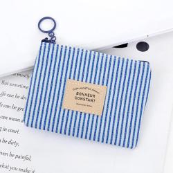 Wholesale Korean Fabric Wallet Women Zipper Coin Bag Custom Printing Mini Coin Purse