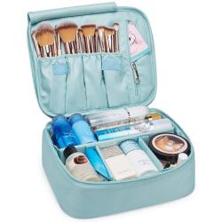 Gelory Travel Makeup Bag Large Cosmetic Bag Makeup Case Organizer for Women and Girls