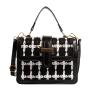 2023 Striped Women Fashion Handbags Embroidery Quality Handbags PU Fashion Ladies Hand Bags
