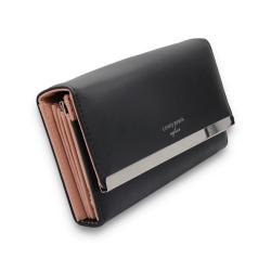 Designer cheap ladies purse wallet long pu leather wallets for women