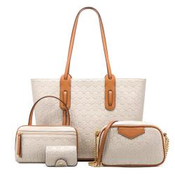 The 2024 Couture four-piece backpack messenger tote bag women's tote bag durable retro backpack