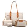 The 2024 Couture four-piece backpack messenger tote bag women's tote bag durable retro backpack