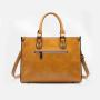 2024 Custom Women Luxury Leather Tote Hand Bag For Ladies Minimalist With Shoulder Strap