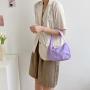 2023 Summer Korean Bags New Female Pure Simple Handbag Lady Small Shoulder Bags Fashion Nylon Candy Color Armpit Bag