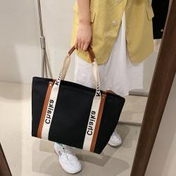 Gelory Wholesale New Design Ladies Cheap Plain Large Capacity Shopping Bags Girls Fashion Canvas Tote Bag